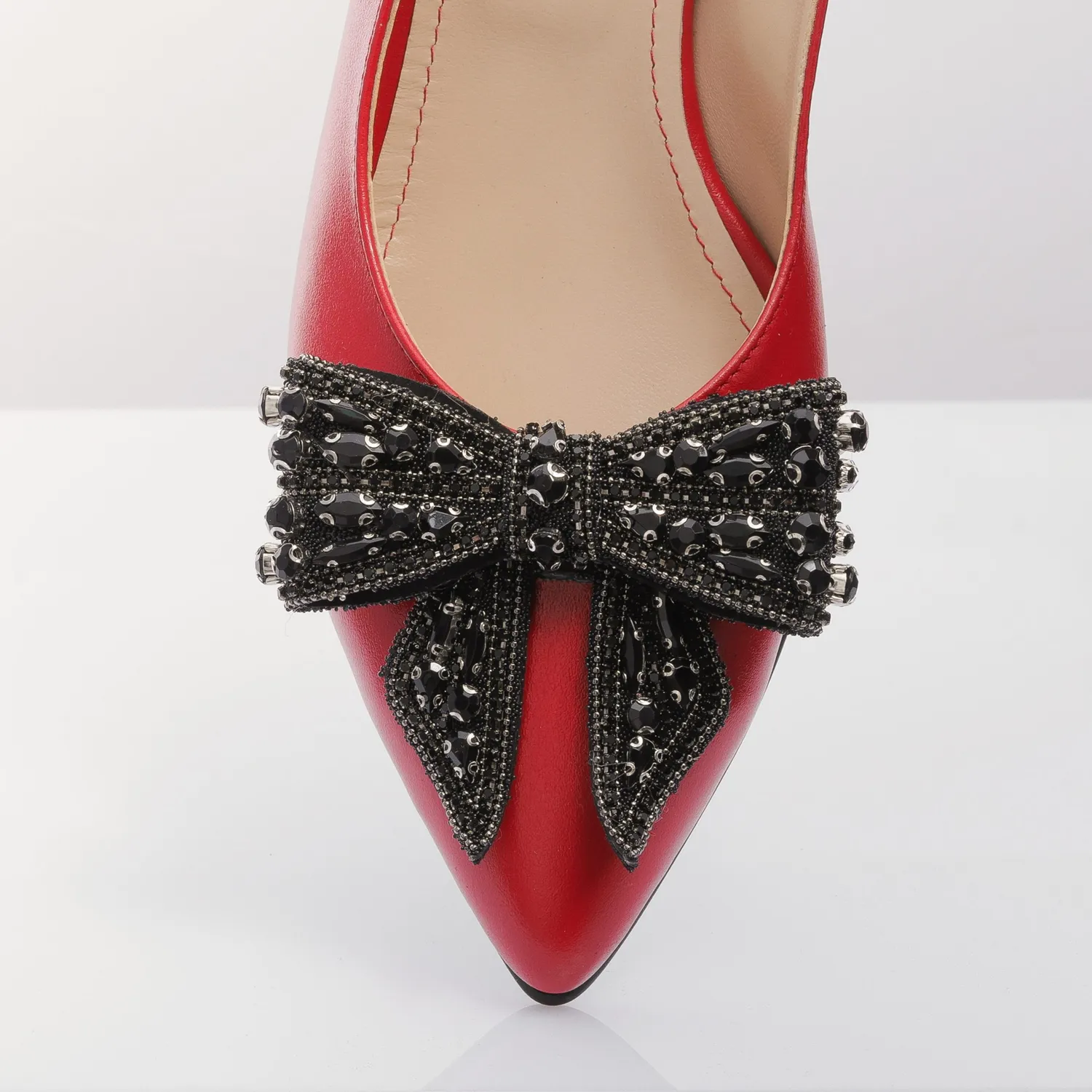 Catinca Shoes BLD10 RB sandale dama rosu box piele naturala