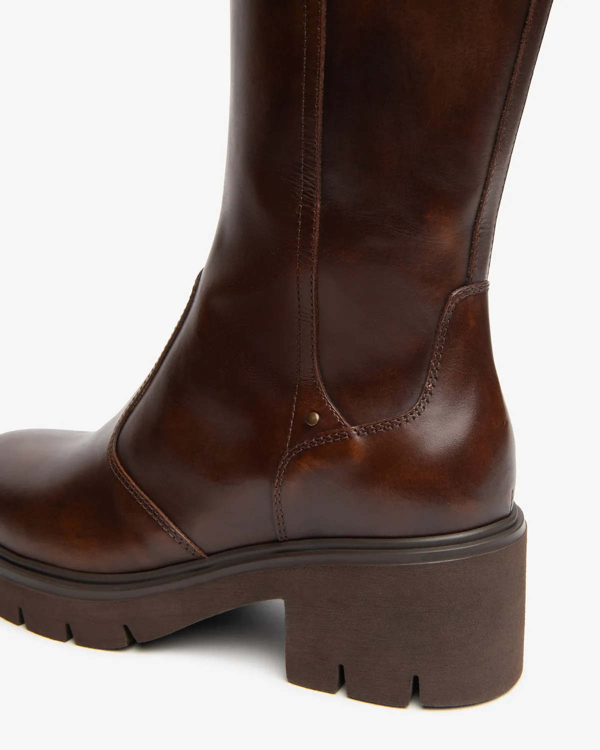 NeroGiardini cizme damă piele toc 6cm cu fermoar