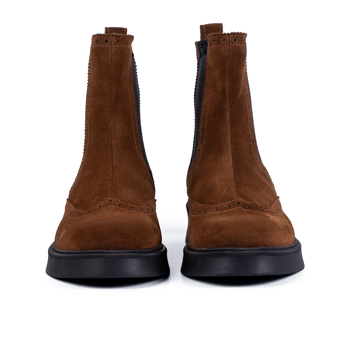Lucas Shoes 400 ghete dama piele maro velur