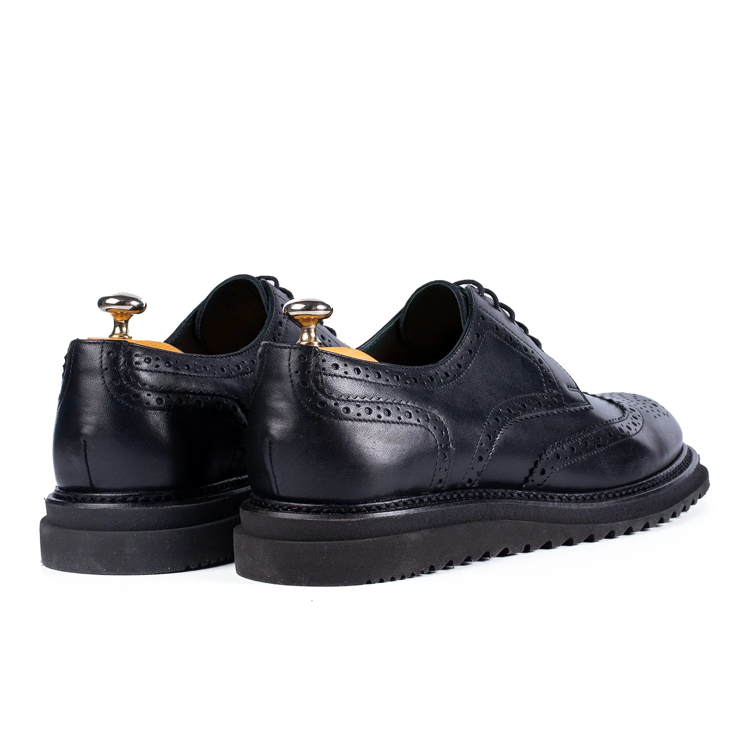 Lucas Shoes 555 Box Black pantofi casual negri piele