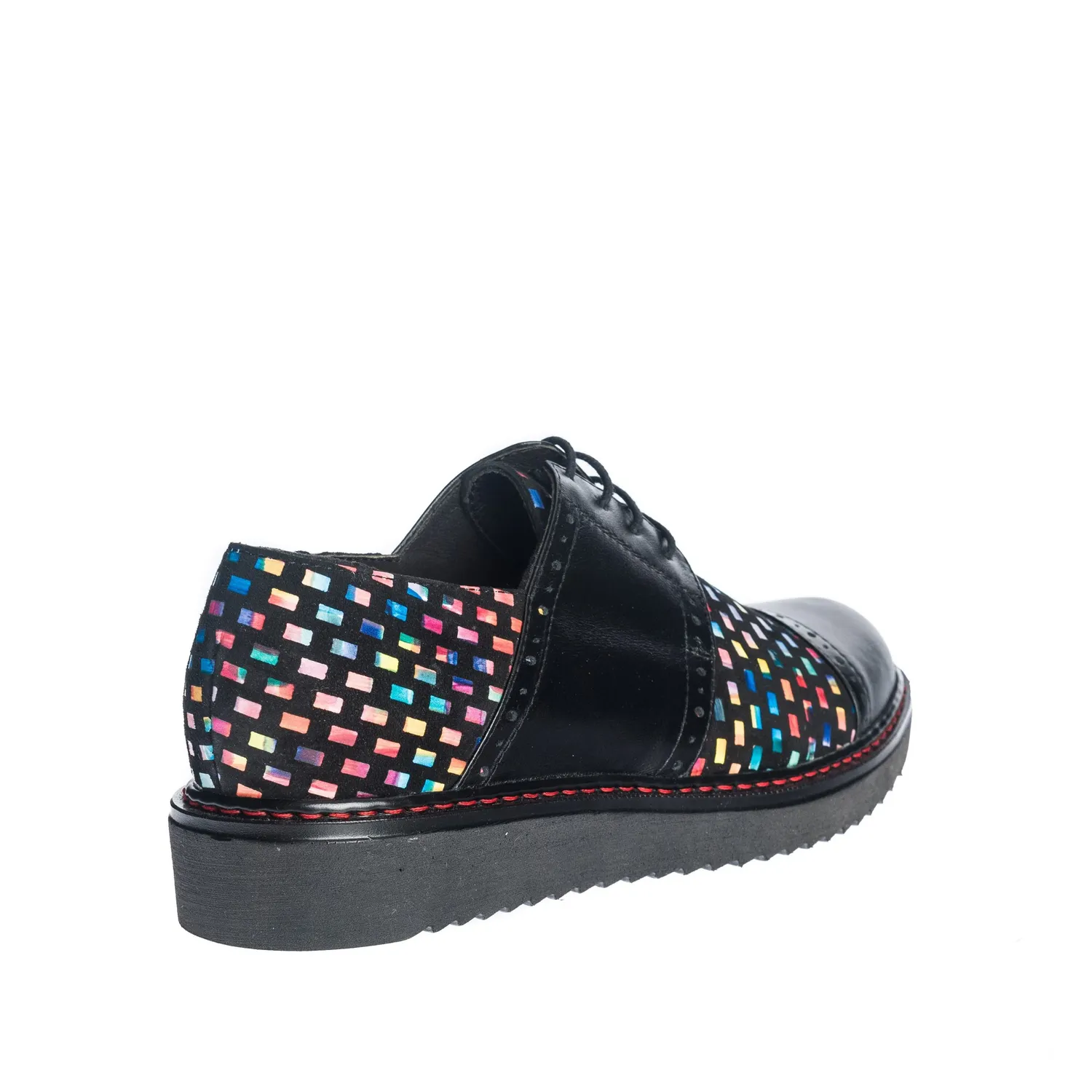 Catinca Shoes G26 NBPC pantofi dama piele negru patratele