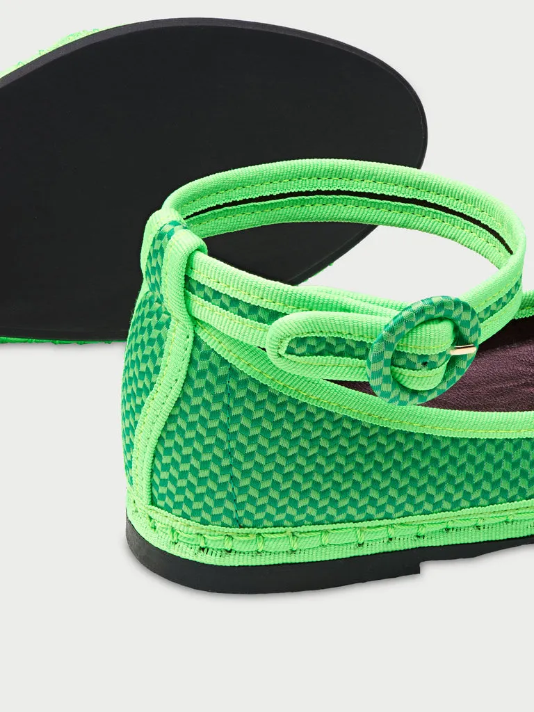 Flagelus Twenties Charleston Green balerini verzi