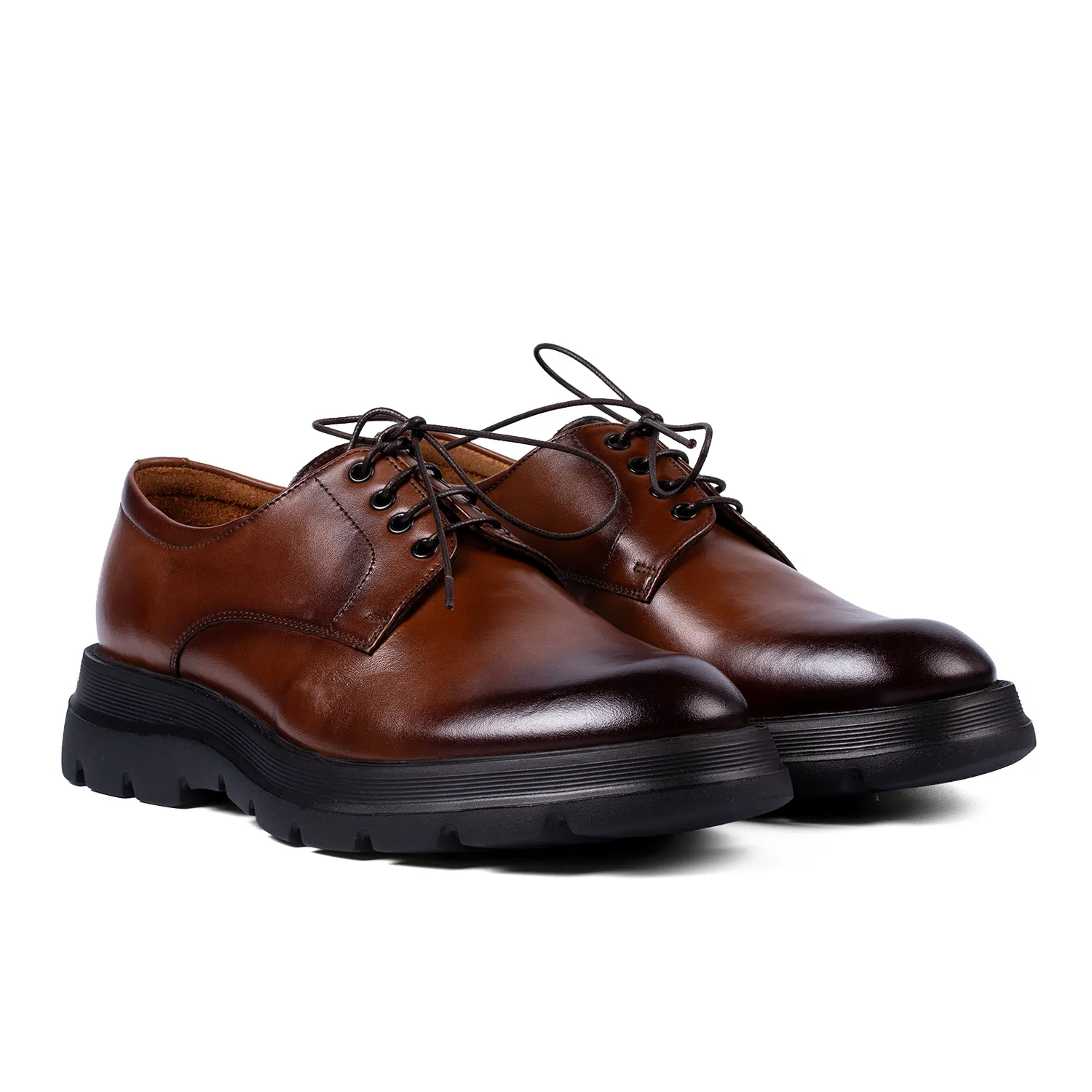 Lucas Shoes Casual 346 1009 pantofi coniac piele