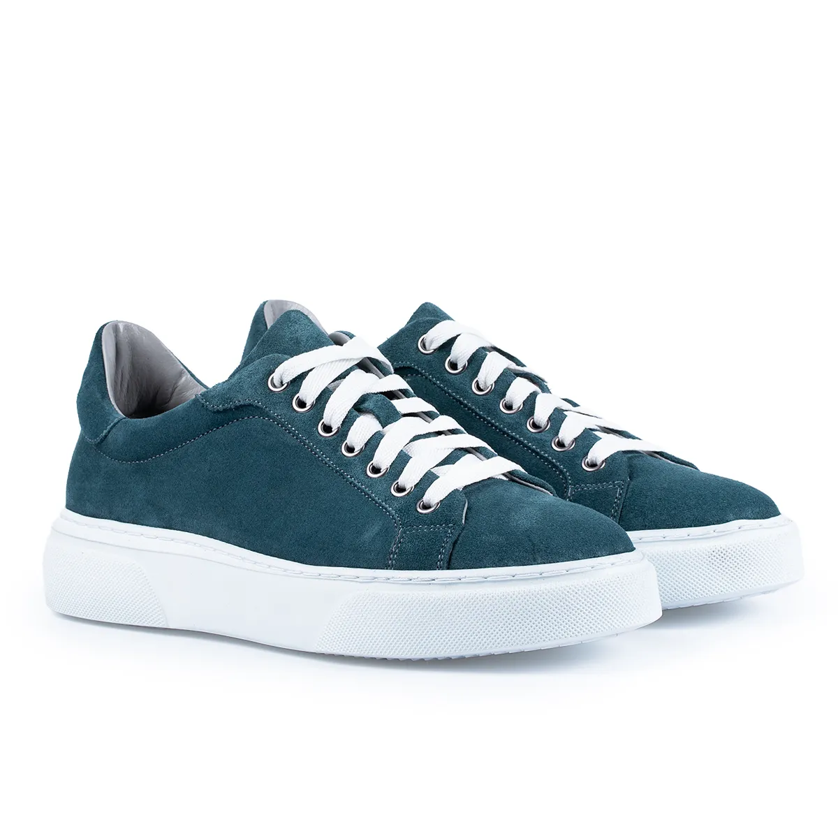 Lucas Shoes 510 Turcuaz sneakers velur piele