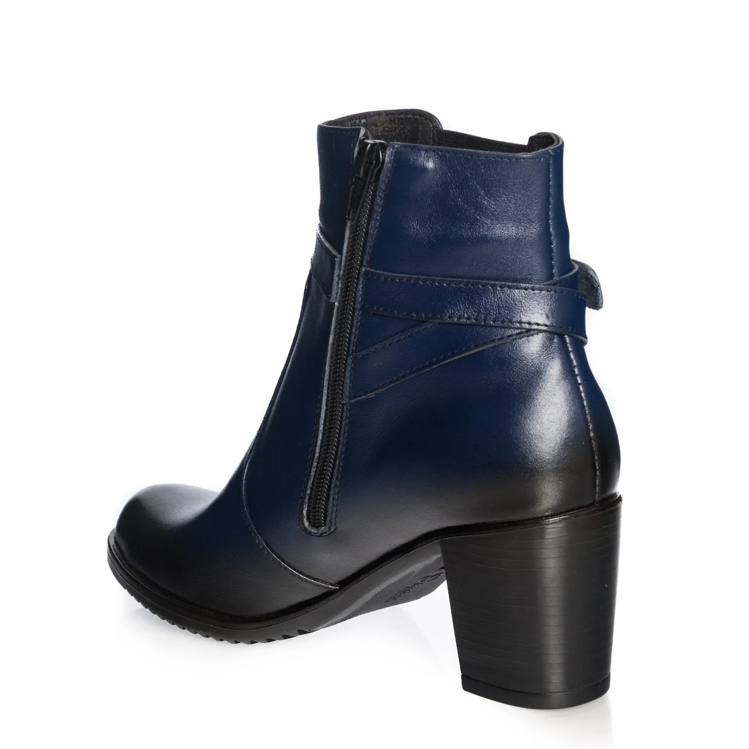 Catinca Shoes GX18 BP ghete piele naturala blu perie