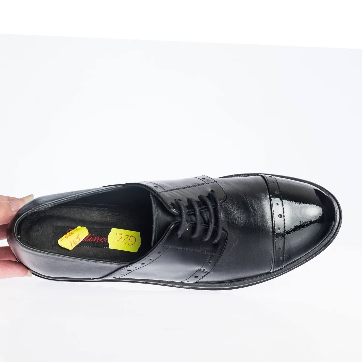 Catinca Shoes G26 NBL pantofi dama piele negru box lac
