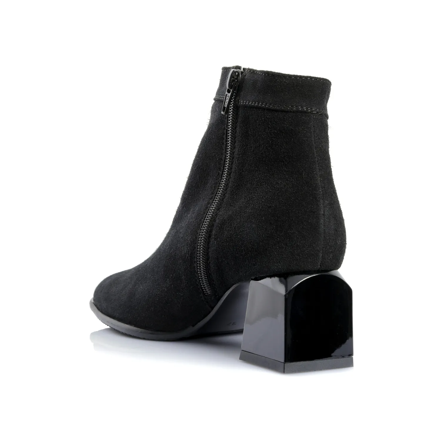 Catinca Shoes G442 NA ghete dama piele negru antilopa