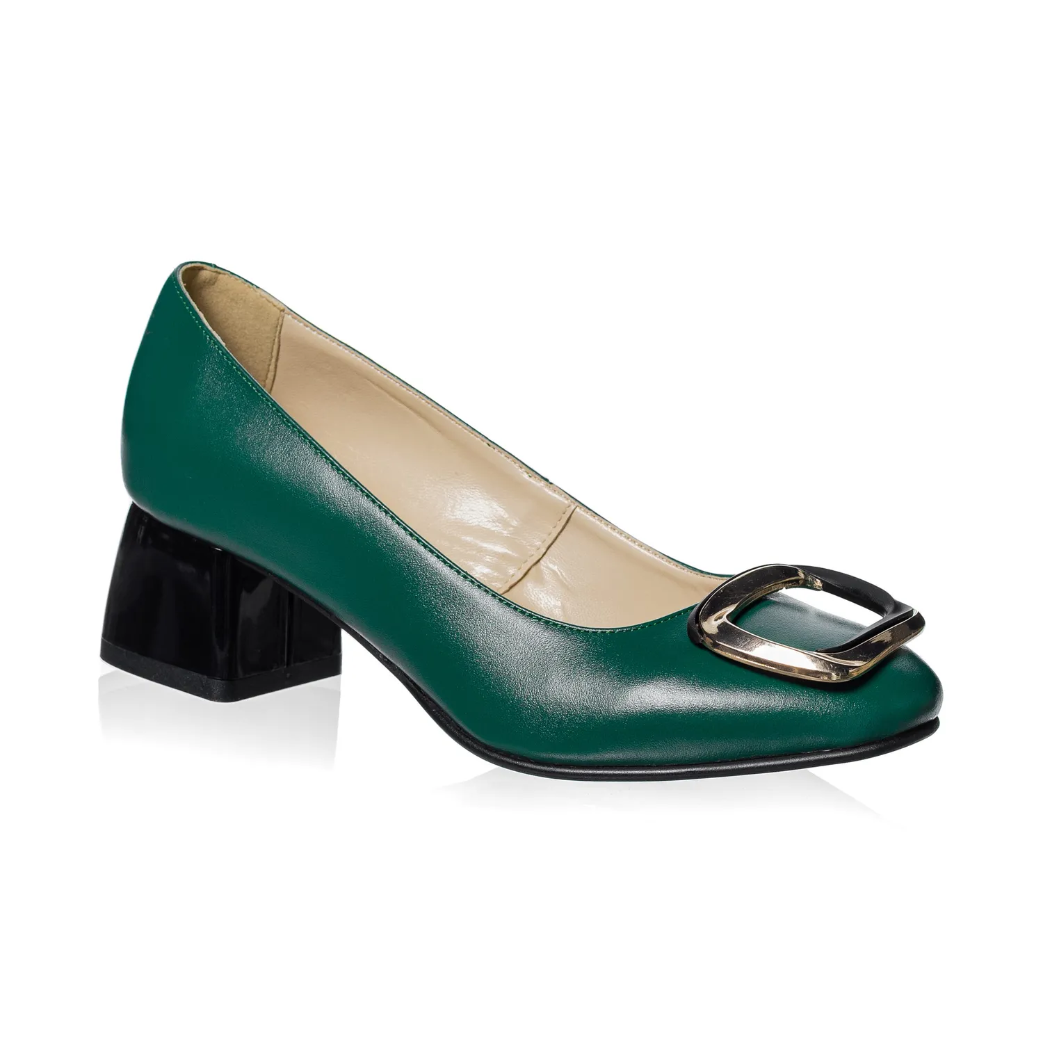 Catinca Shoes A40 VB pantofi dama piele naturala verde box