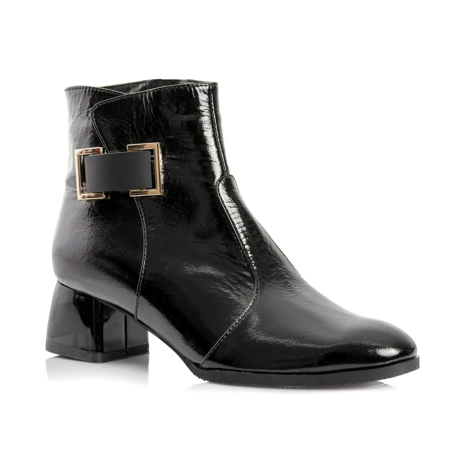 Catinca Shoes GX54A NL ghete dama negru lac