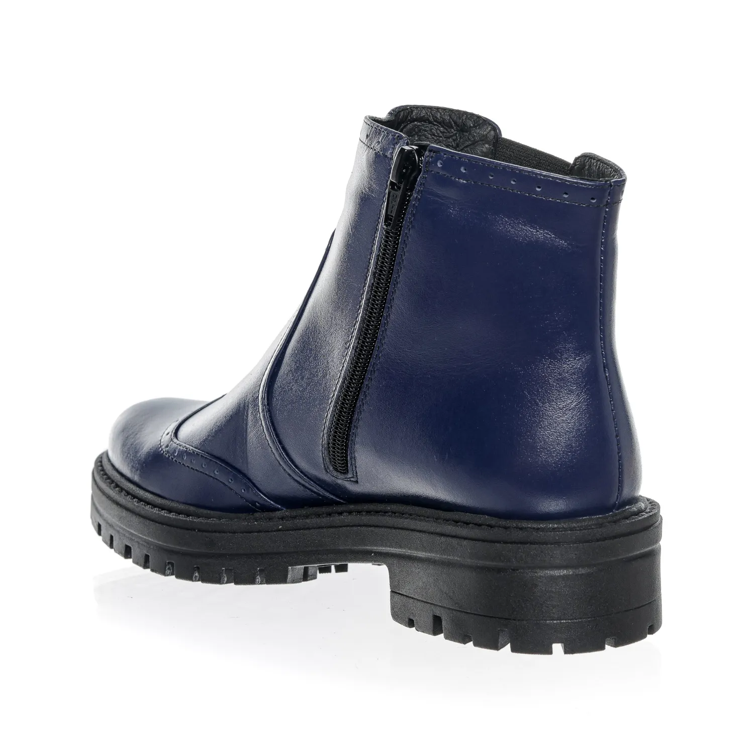 Catinca Shoes GX22 BLU botine dama piele albastre box
