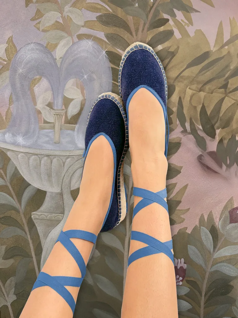 Flagelus Summer Swing Navy balerini in bleumarin