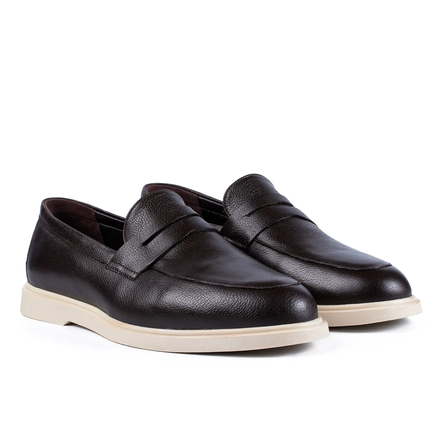 Lucas Shoes Ezra mocasini piele maro bizon