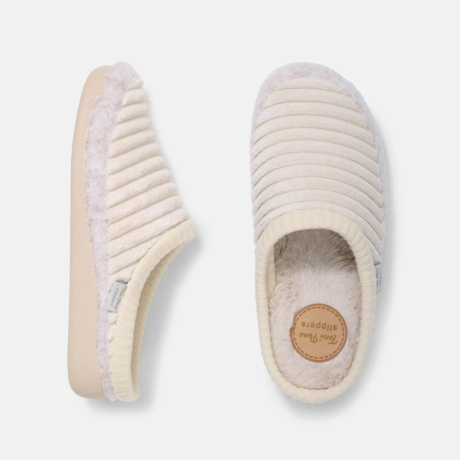 BÄR Lifestyle Malu papuci damă crem textil