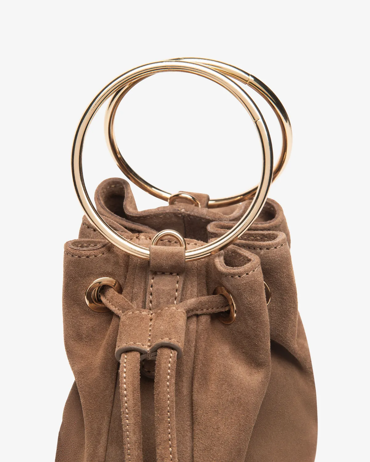 NeroGiardini Geanta bucket piele intoarsa PZ de vara