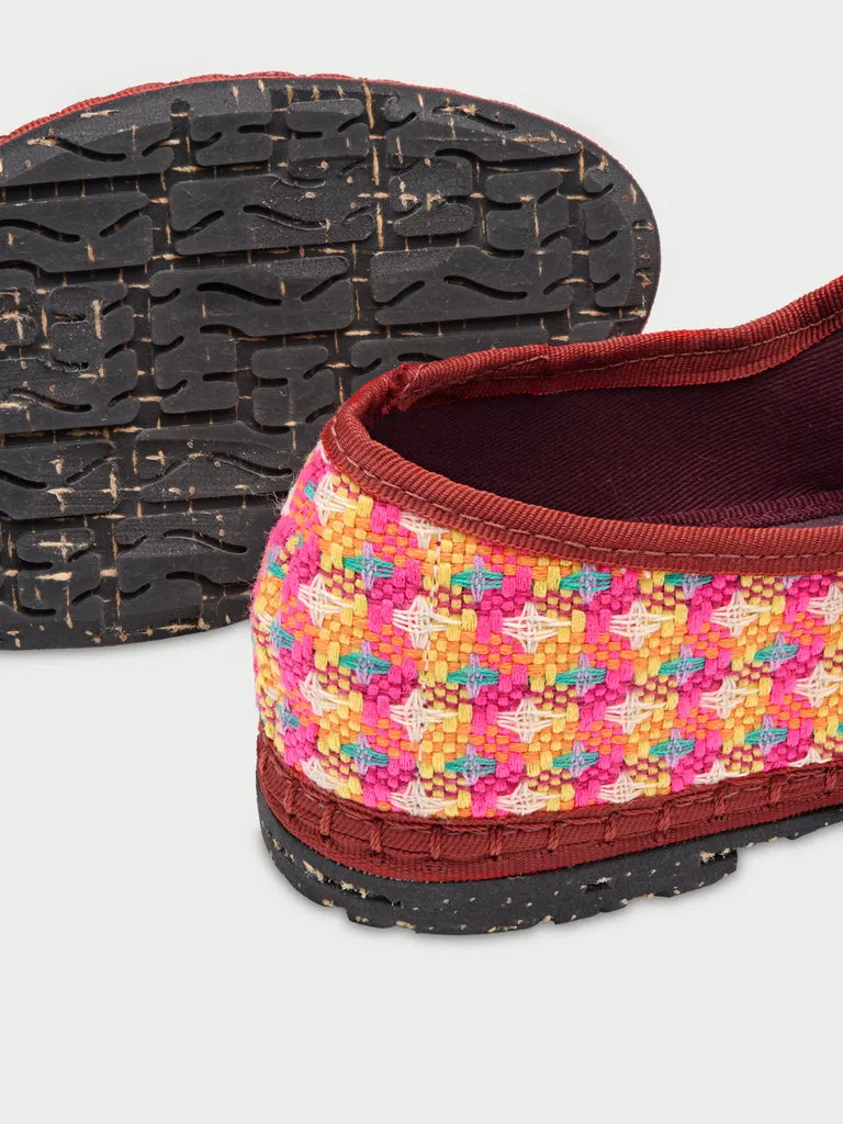 Flagelus Psychodelic Mary Jane Pink pantofi rafie multicolor