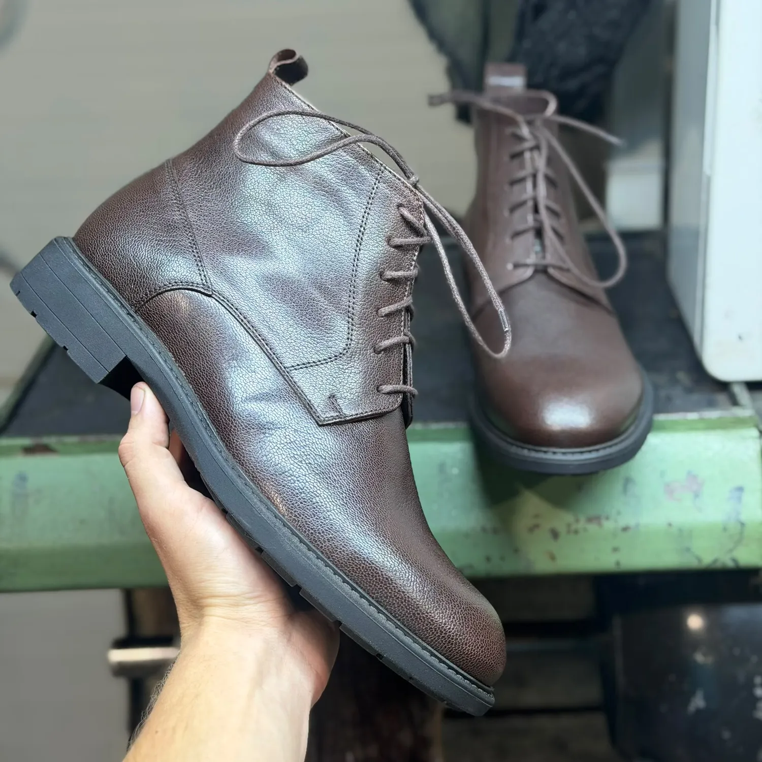 Lucas Shoes 600 Rossi ghete barbati maro iarna