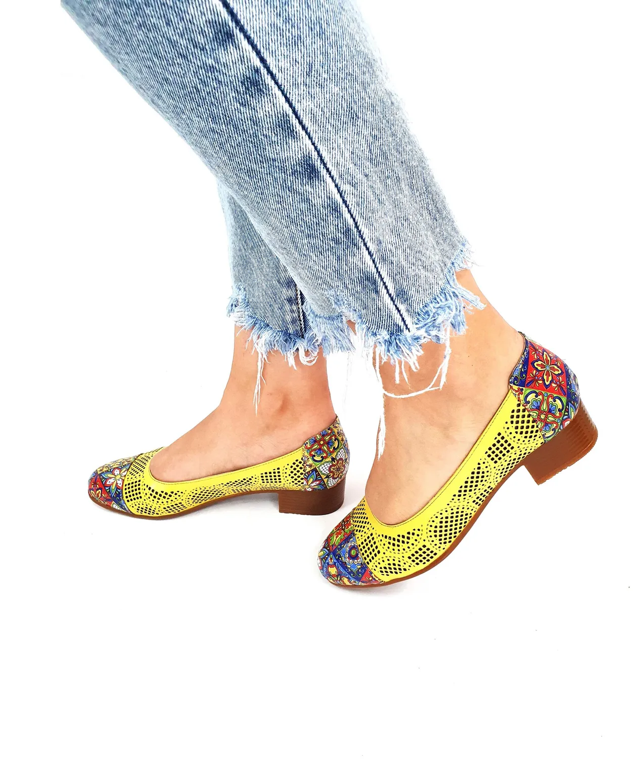 Catinca Shoes T12 GM3D pantofi dama perforati piele