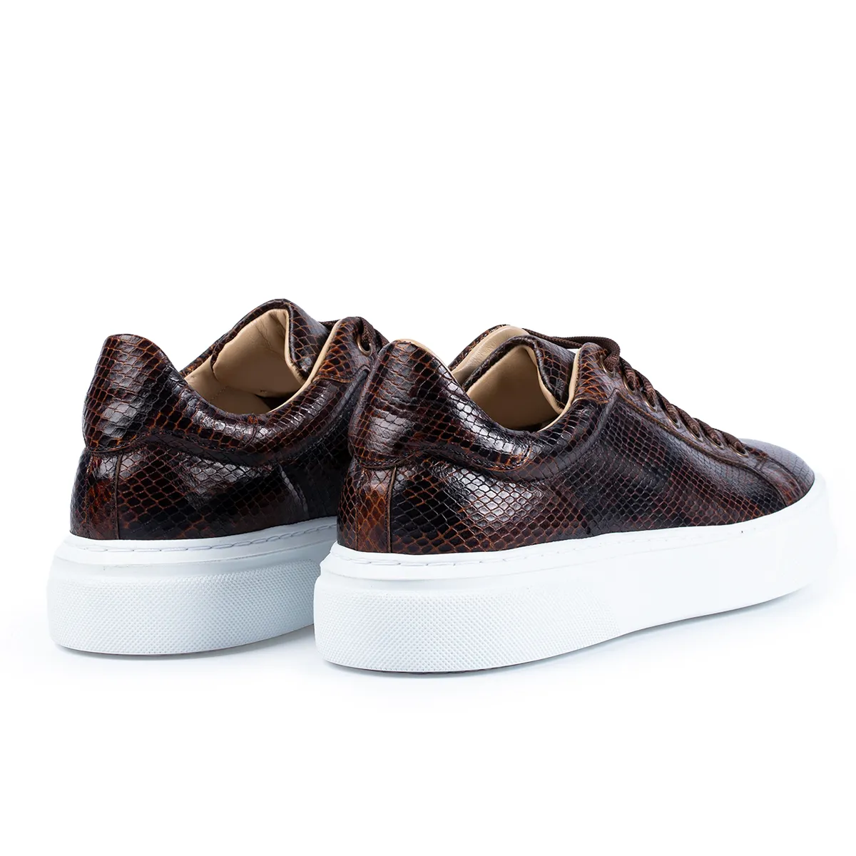 Lucas Shoes Sneaker 510 sneakers maro piele snake