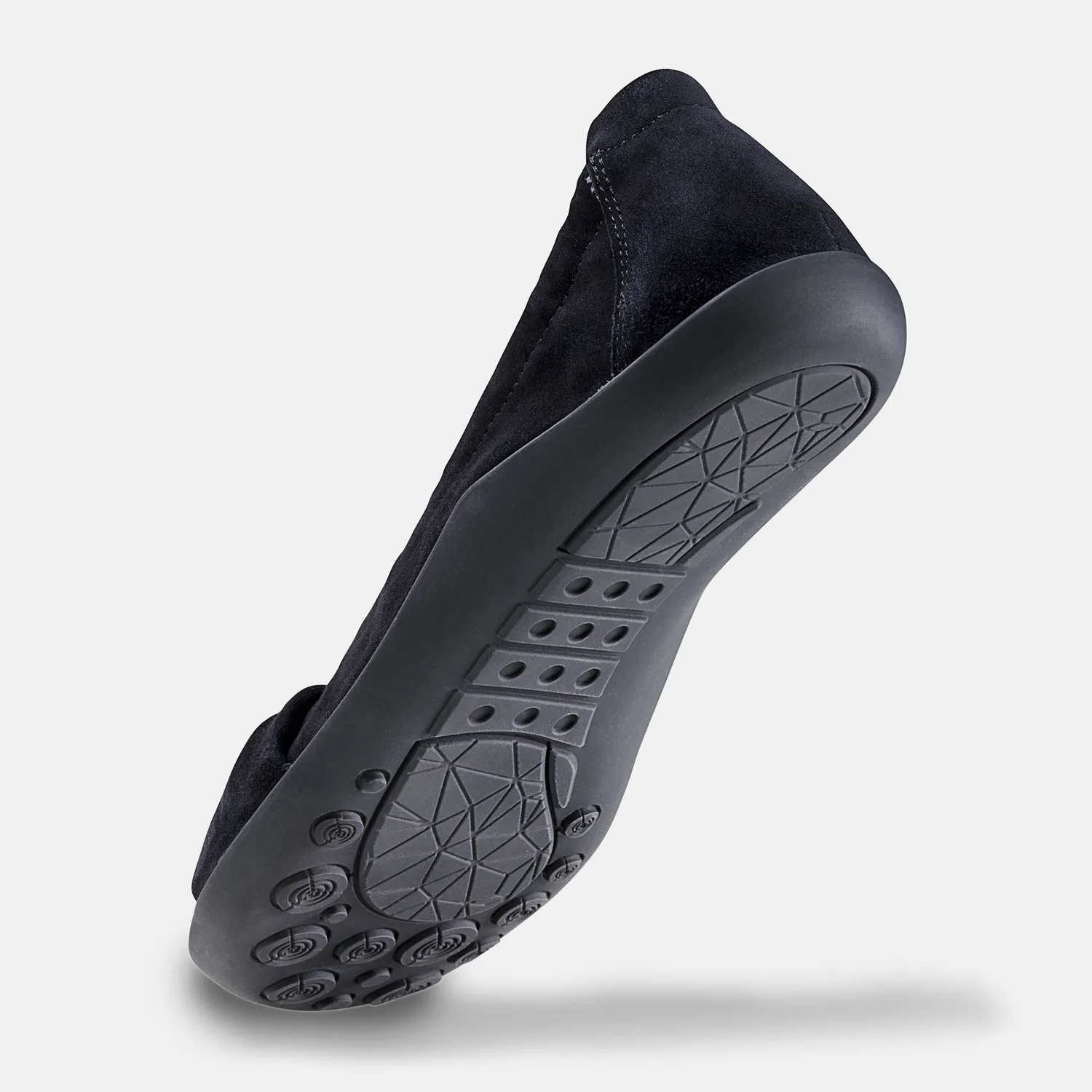 Bär B Barefoot Elly balerini negri piele capră