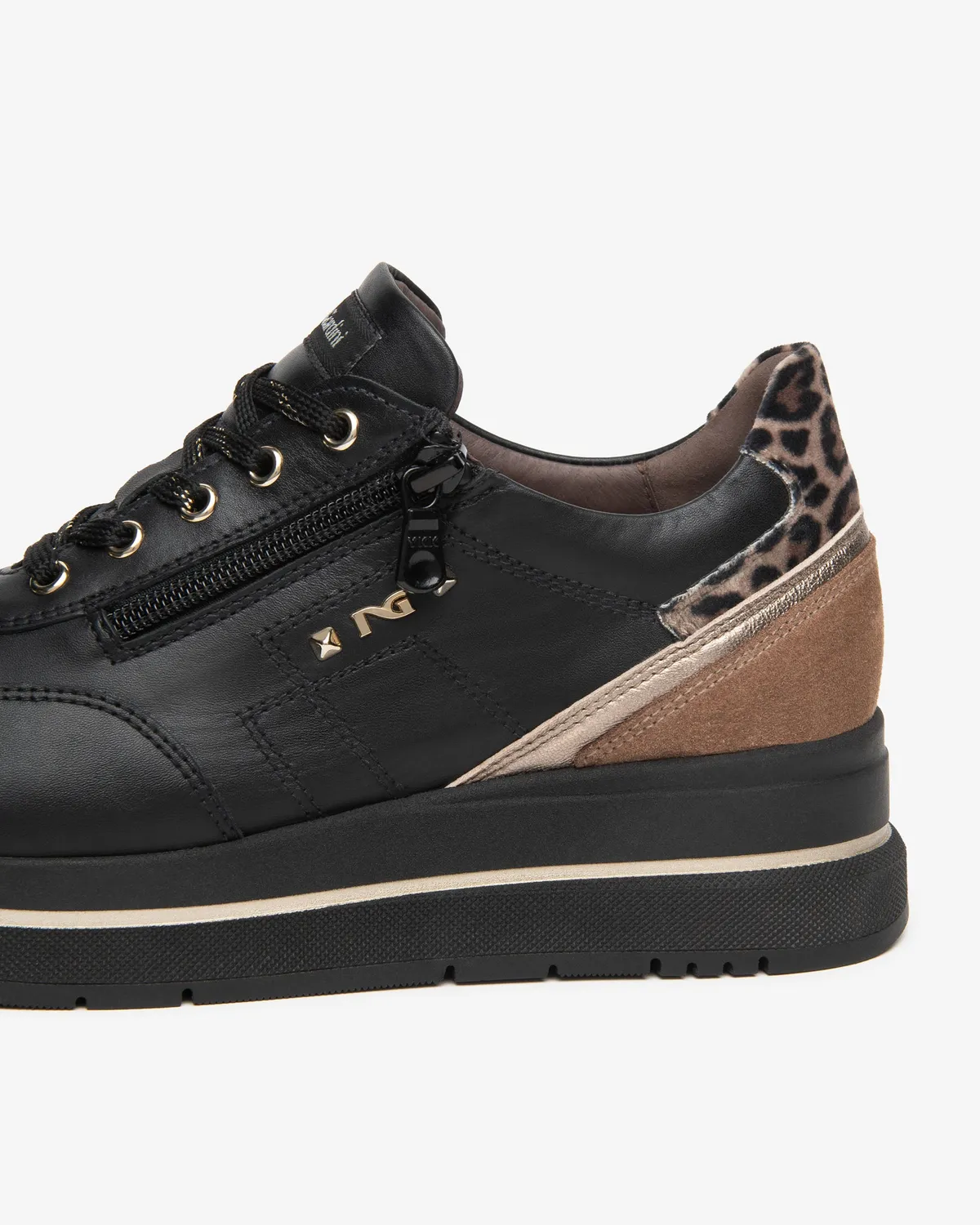 NeroGiardini sneakers platforma piele dama 45mm