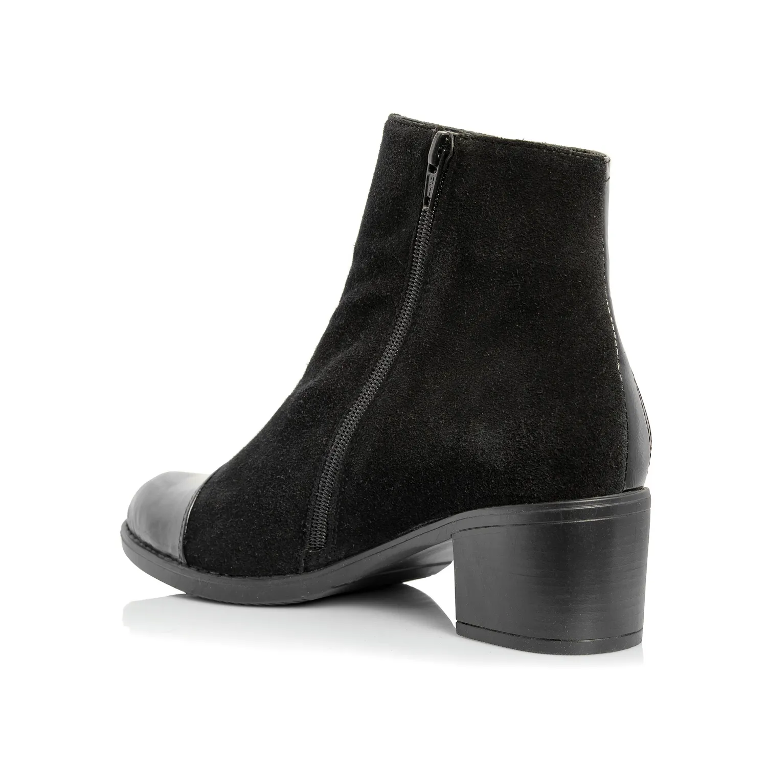 Catinca Shoes T80 NBA ghete damă piele negru box antiopa