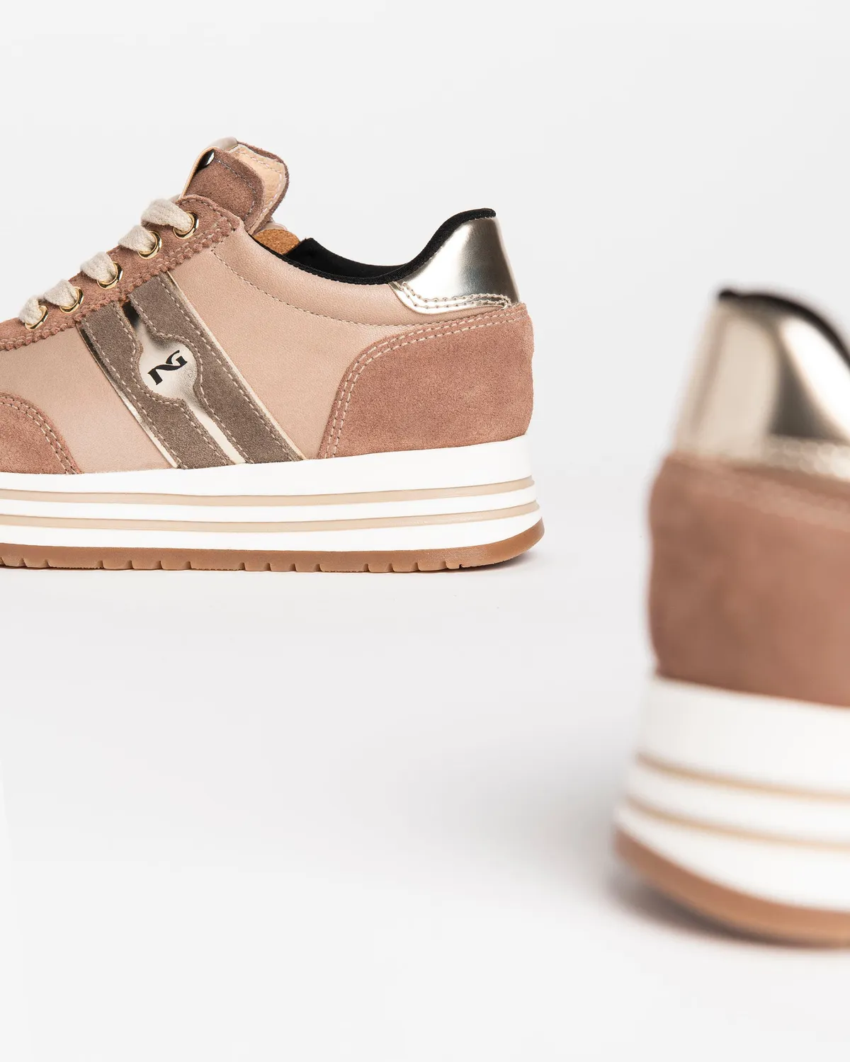 NeroGiardini Teens sneakers piele fete piele întoarsă