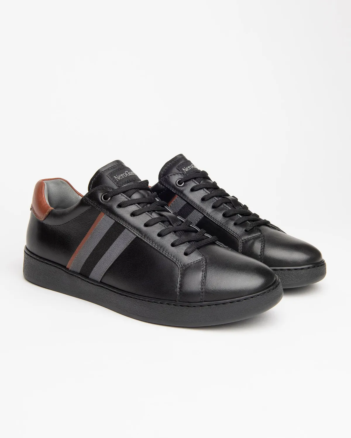 NeroGiardini sneakers barbati piele cu DryGo