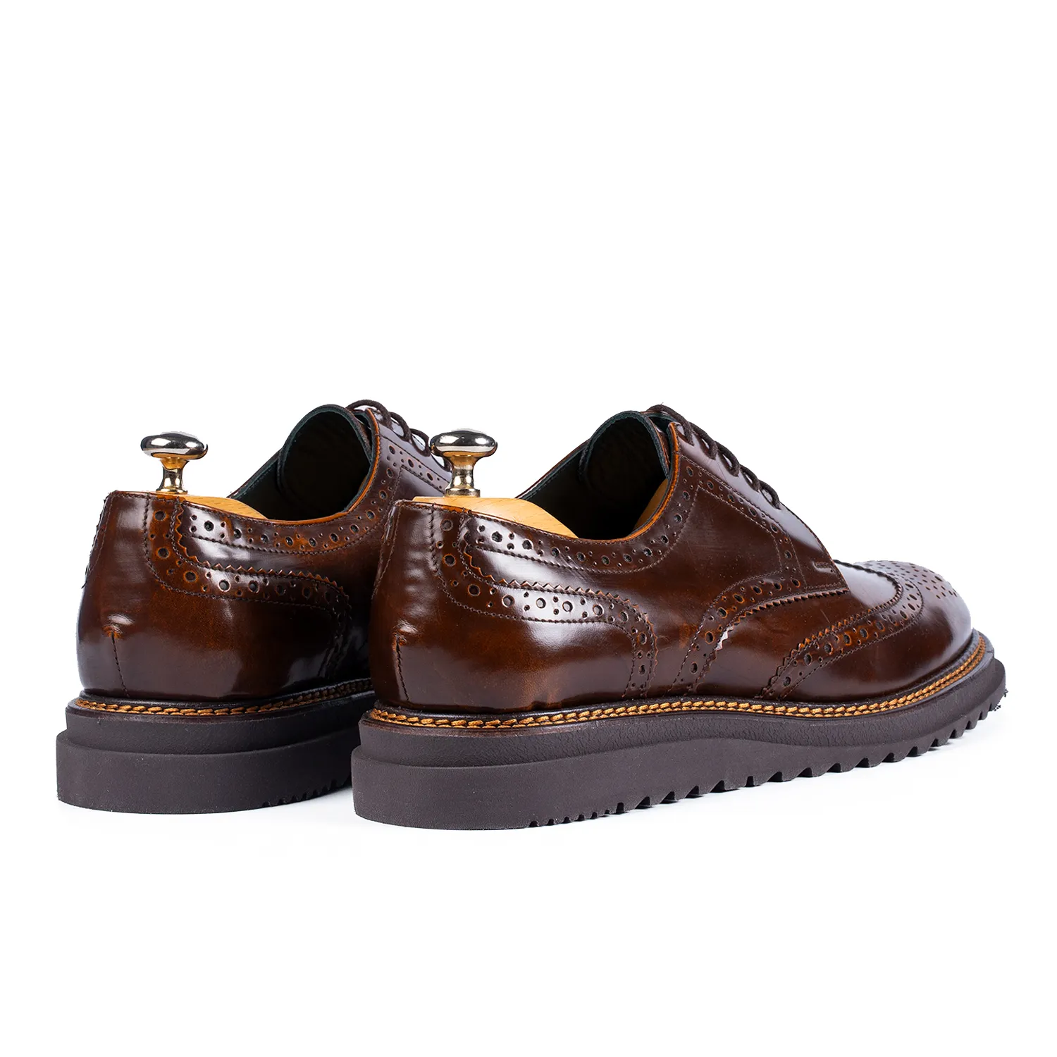 Lucas Shoes Casual 555 pantofi barbati maro semi-lac