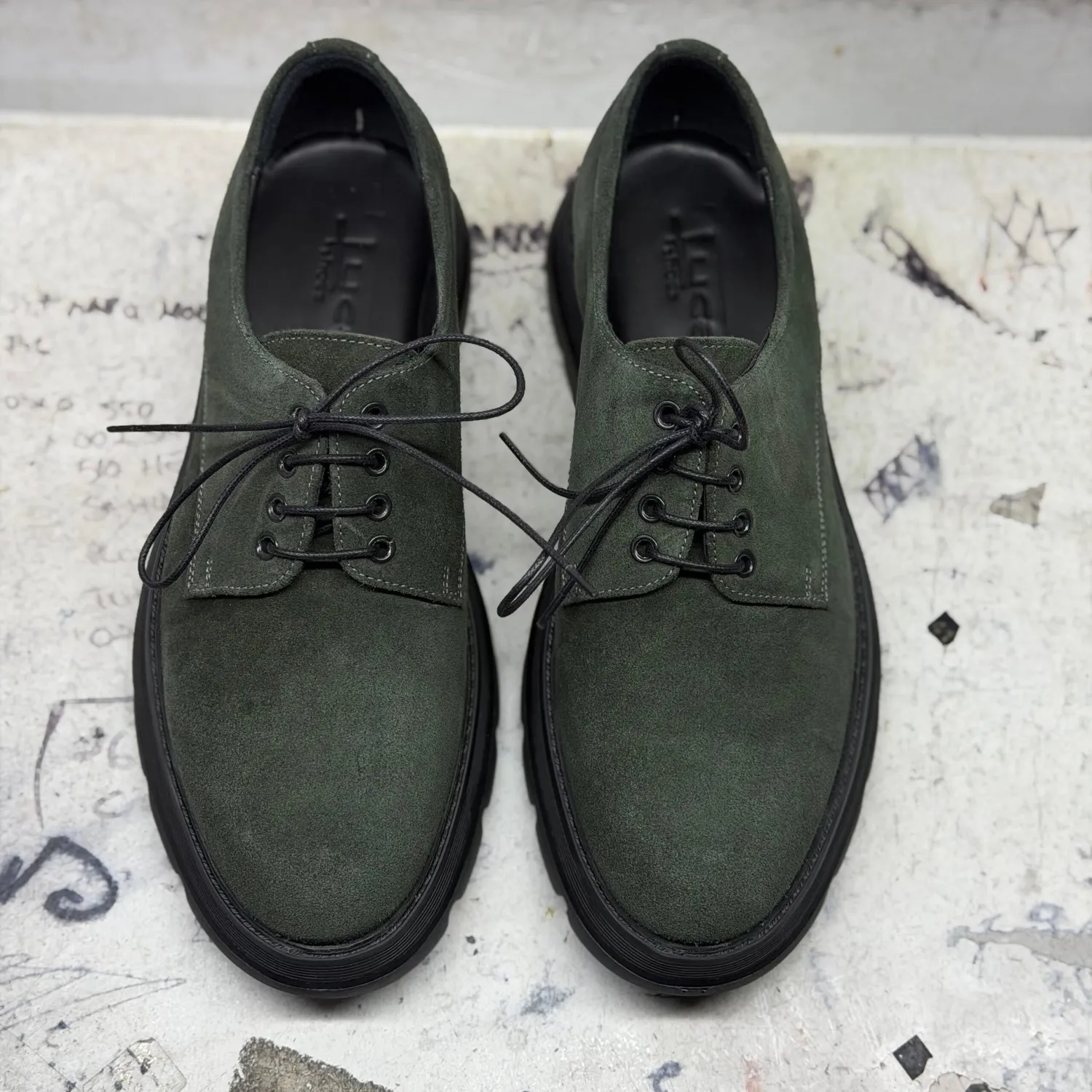 Lucas Shoes Casual 346 1009 pantofi verde velur