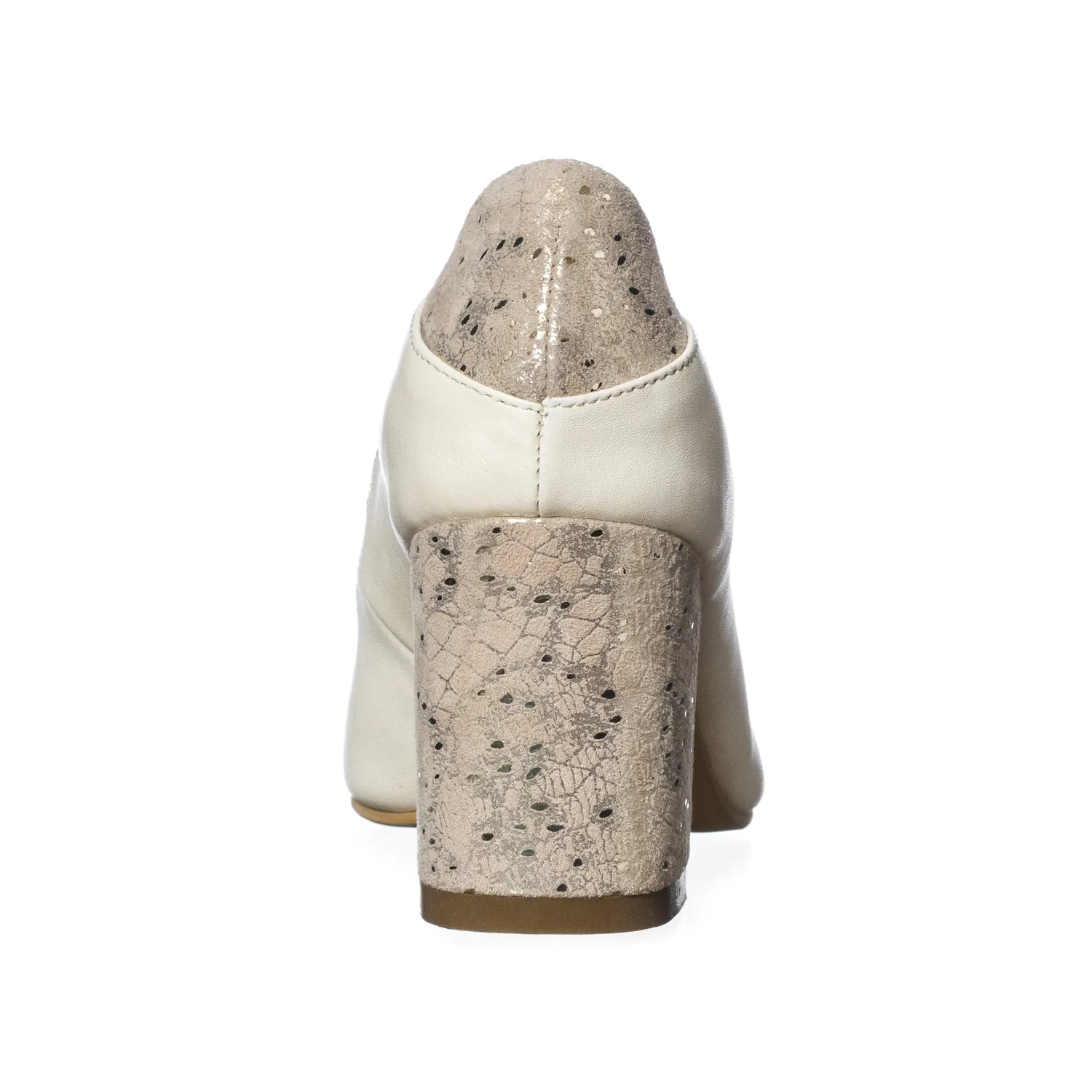 Catinca Shoes R9 BFA pantofi piele bej auriu
