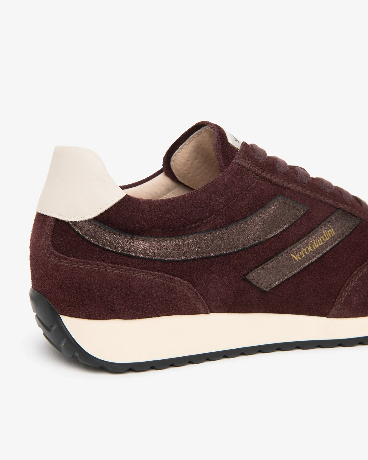 NeroGiardini sneakers dama piele intoarsa dungi