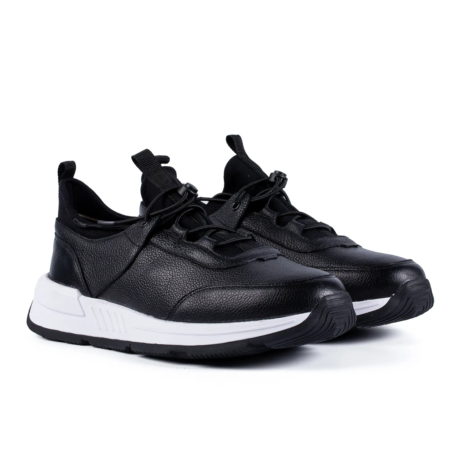 Lucas Shoes 520 sneakers piele negru bizon