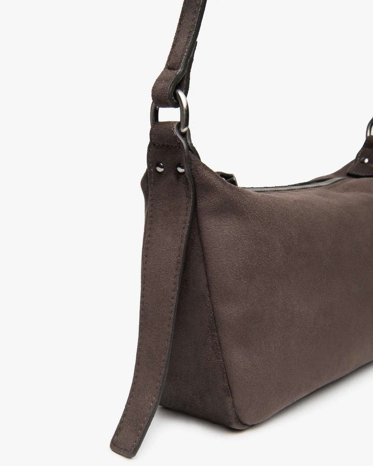 Geantă crossbody damă NeroGiardini piele întoarsă toamnă-iarnă