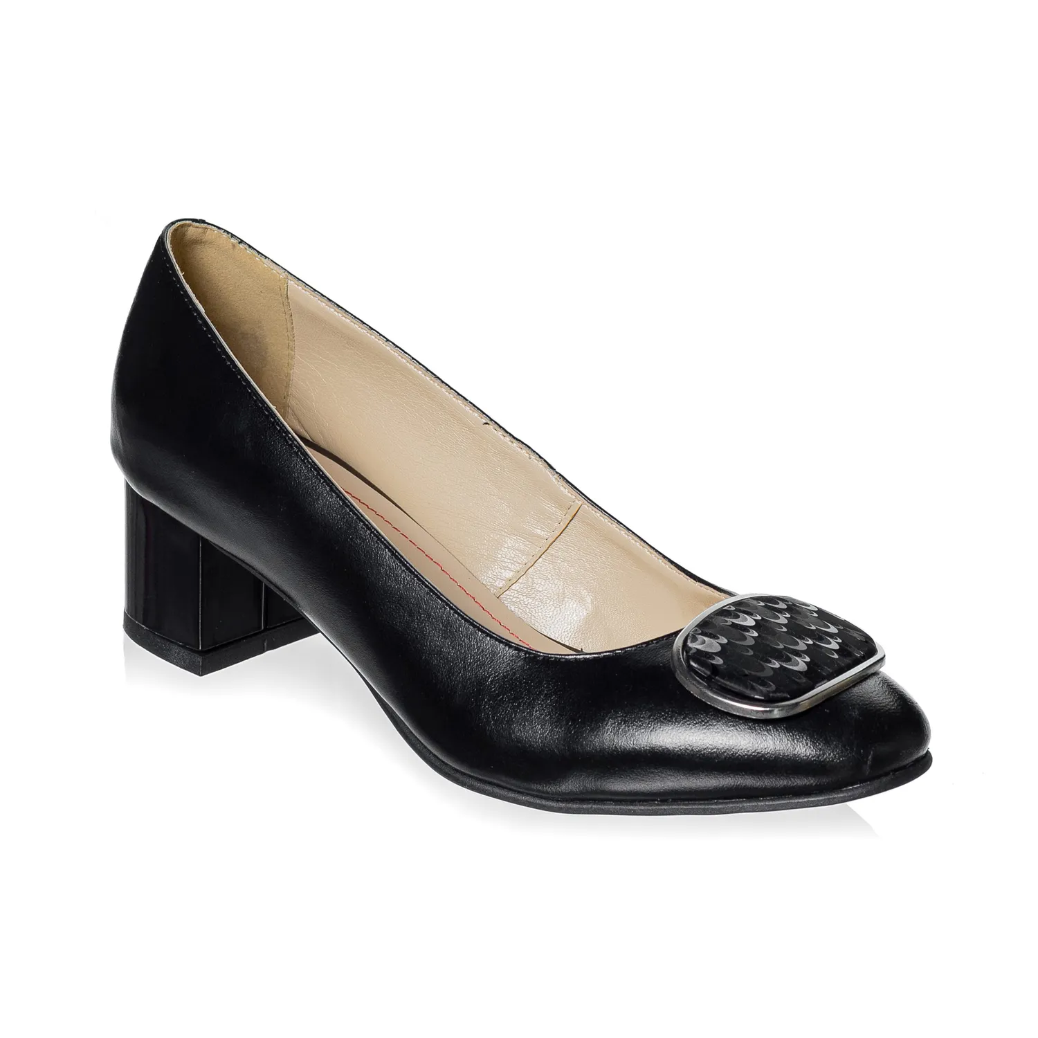 Catinca Shoes A21 NBN3D pantofi dama piele negru box