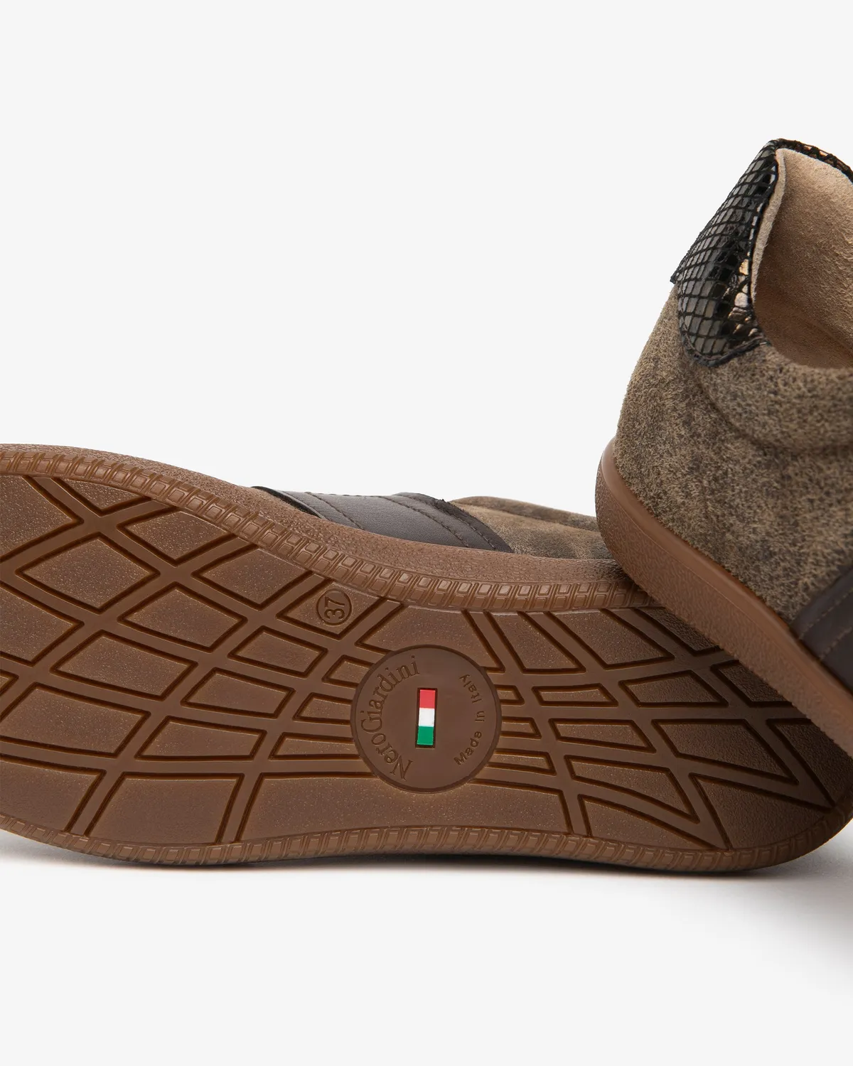 NeroGiardini sneakers dama piele vintage dunga laterala