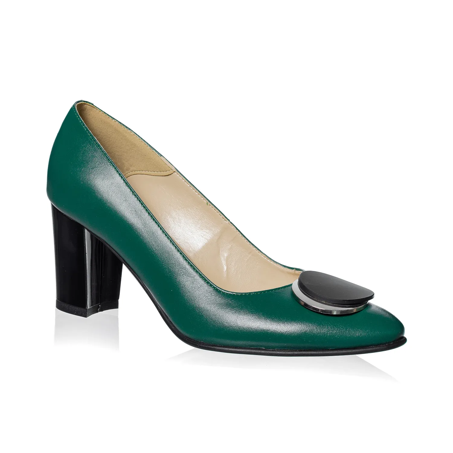 Catinca Shoes A30 VB pantofi piele naturala verde box