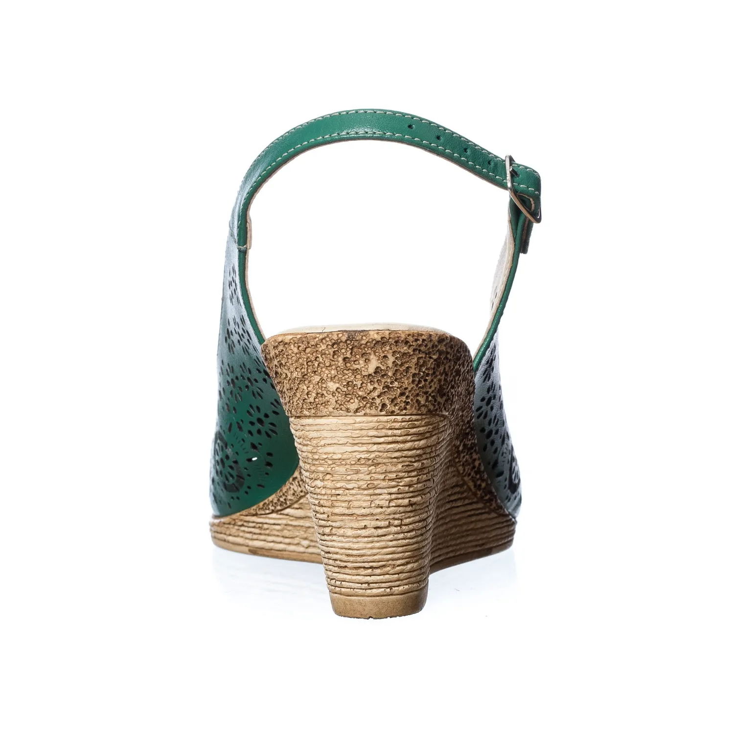 Catinca Shoes P28 V sandale dama verde piele