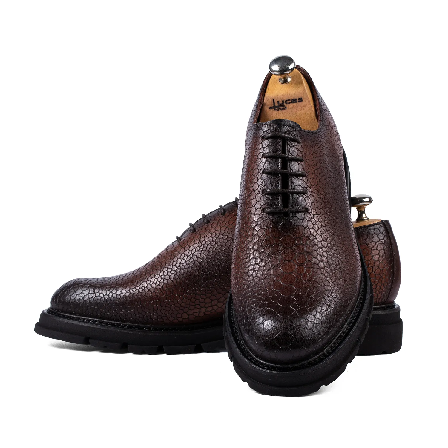 Lucas Shoes Elegant 715 Ukr pantofi piele maro