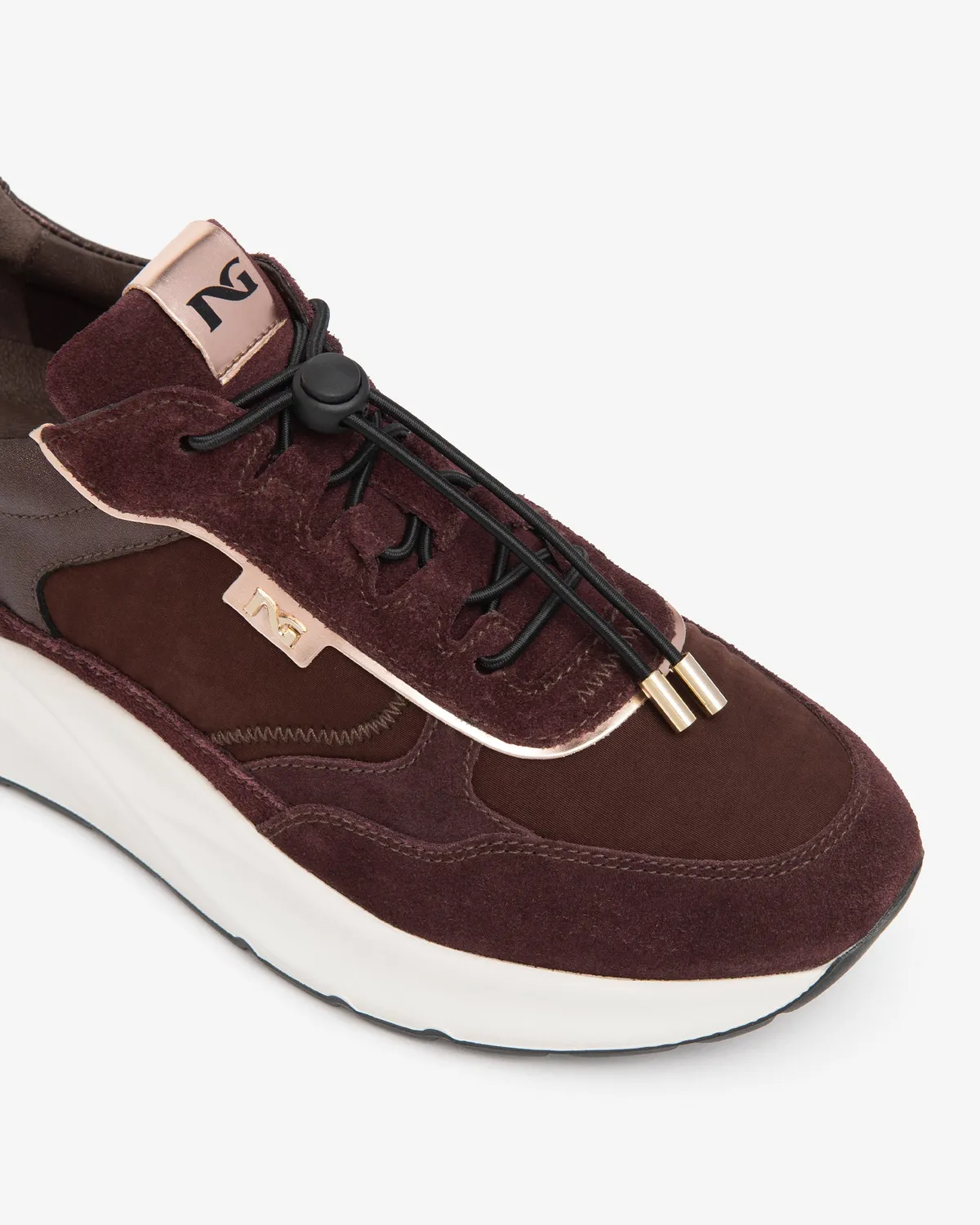 NeroGiardini pantofi sport dama piele canvas talpa 45