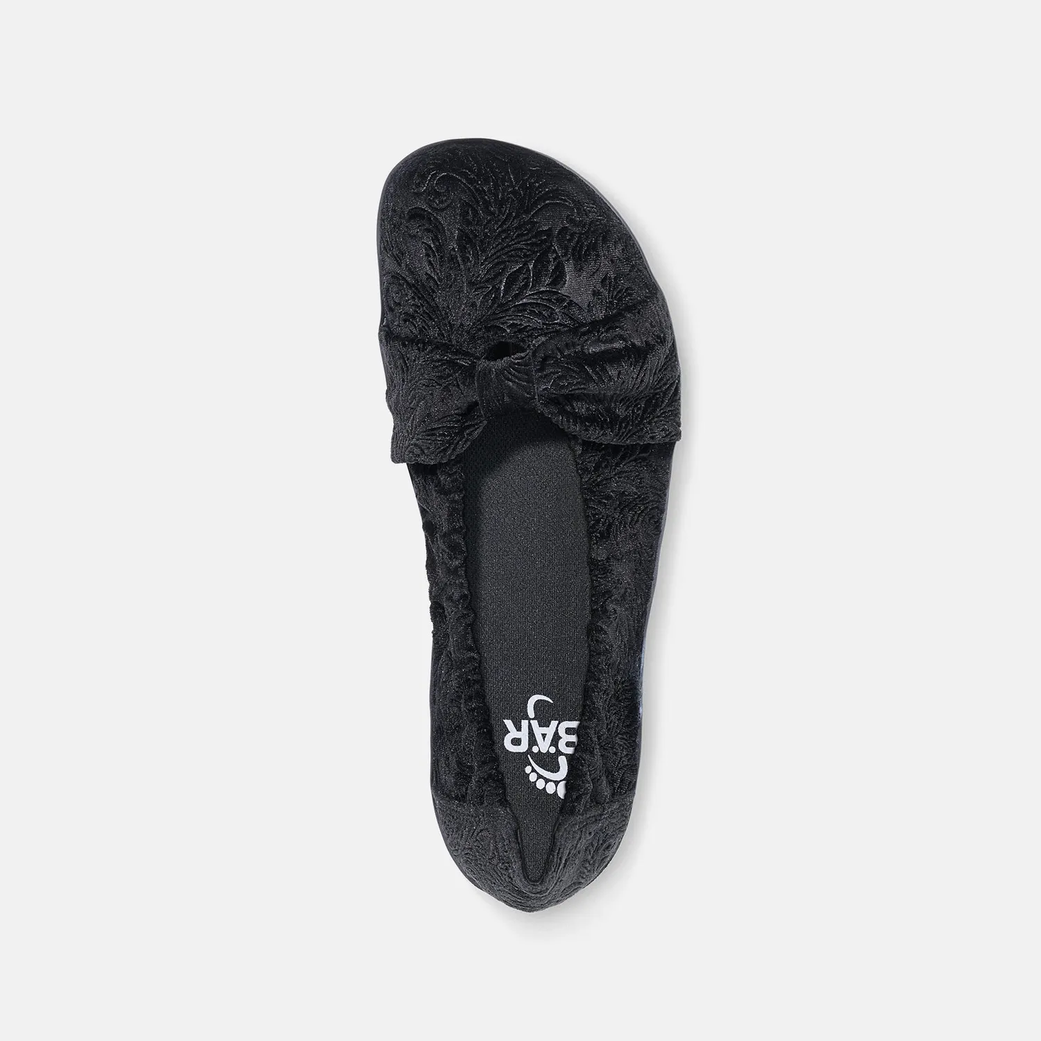 BÄR Elly Textil balerini negri barefoot vegani