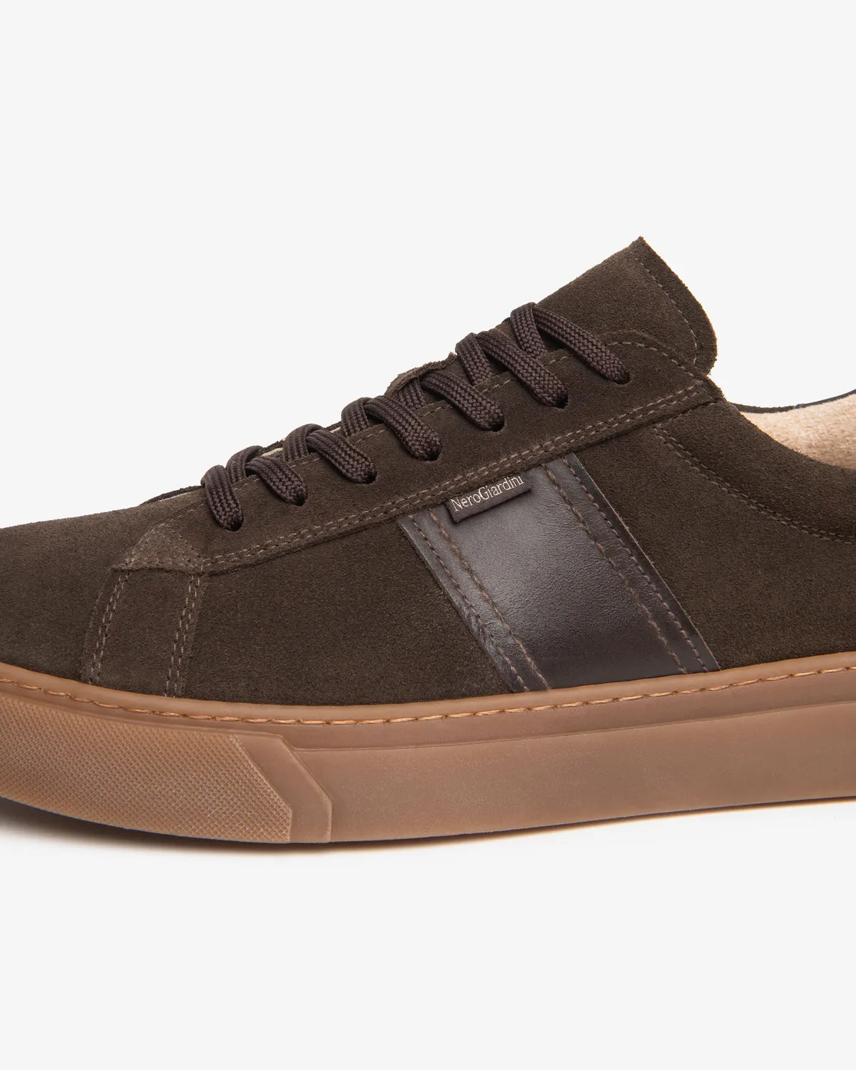 NeroGiardini sneakers barbati piele nabuc casual