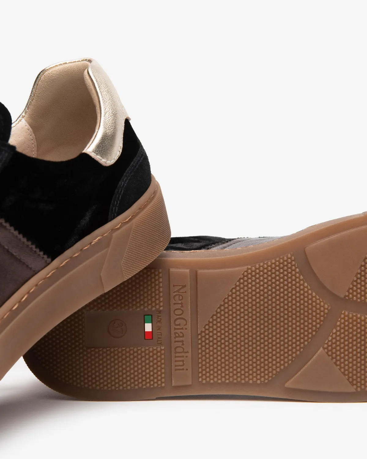 NeroGiardini sneakers dama piele catifea siret