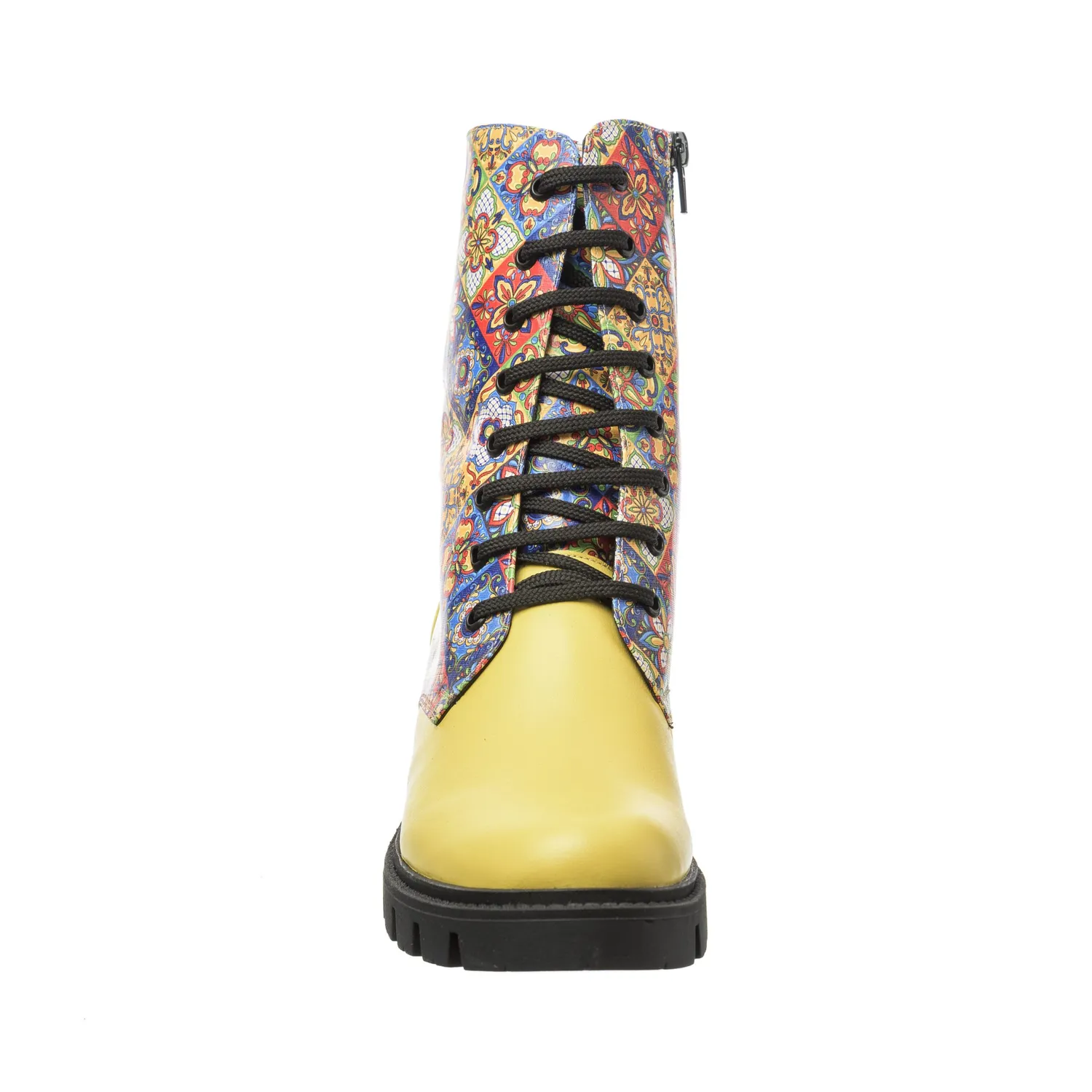 Catinca Shoes BC4 GBM3D bocanci dama piele galben mozaic