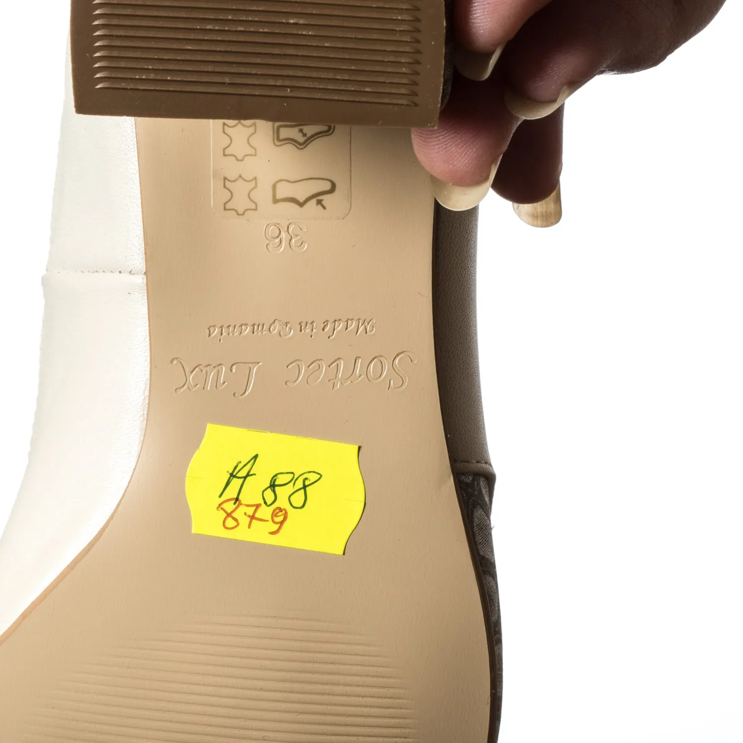 Catinca Shoes A88 BP sandale dama piele bej pietre
