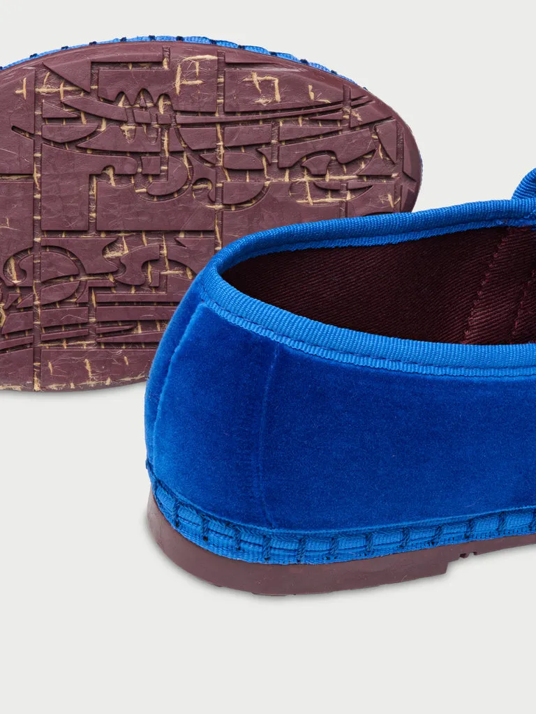 Flagelus Claire Electric Blue pantofi catifea albastru