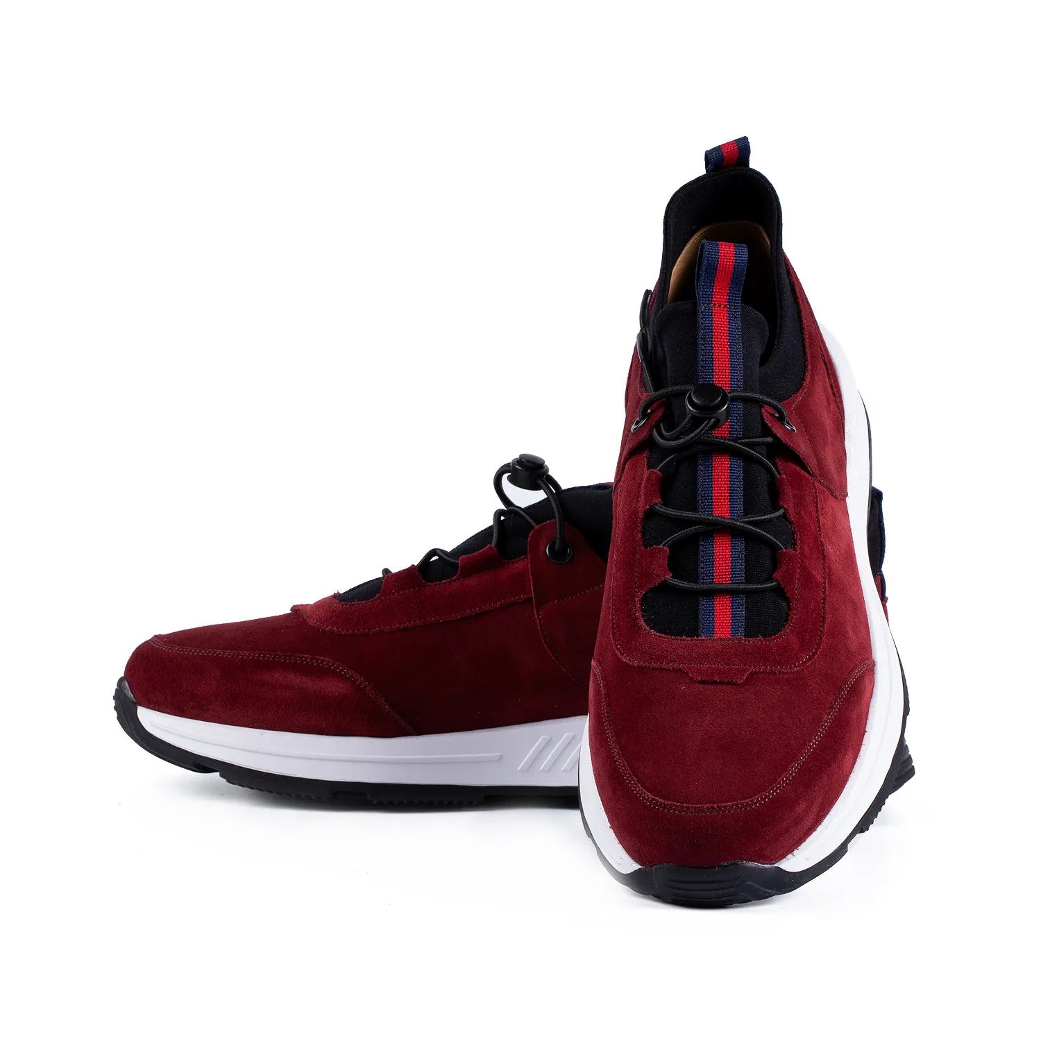 Lucas Shoes Sneaker 520 Rosso Velur adidași piele