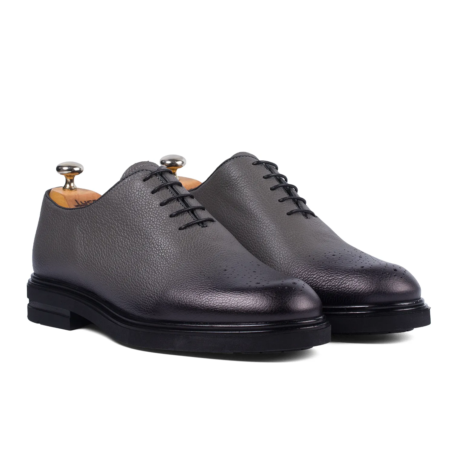 Lucas Shoes Elegant 900 Oslo pantofi gri piele naturala