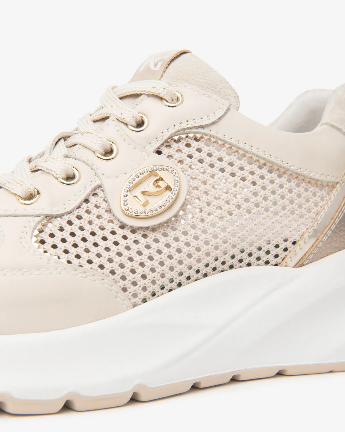NeroGiardini Sneakers damă piele-pânză Memory 35-41