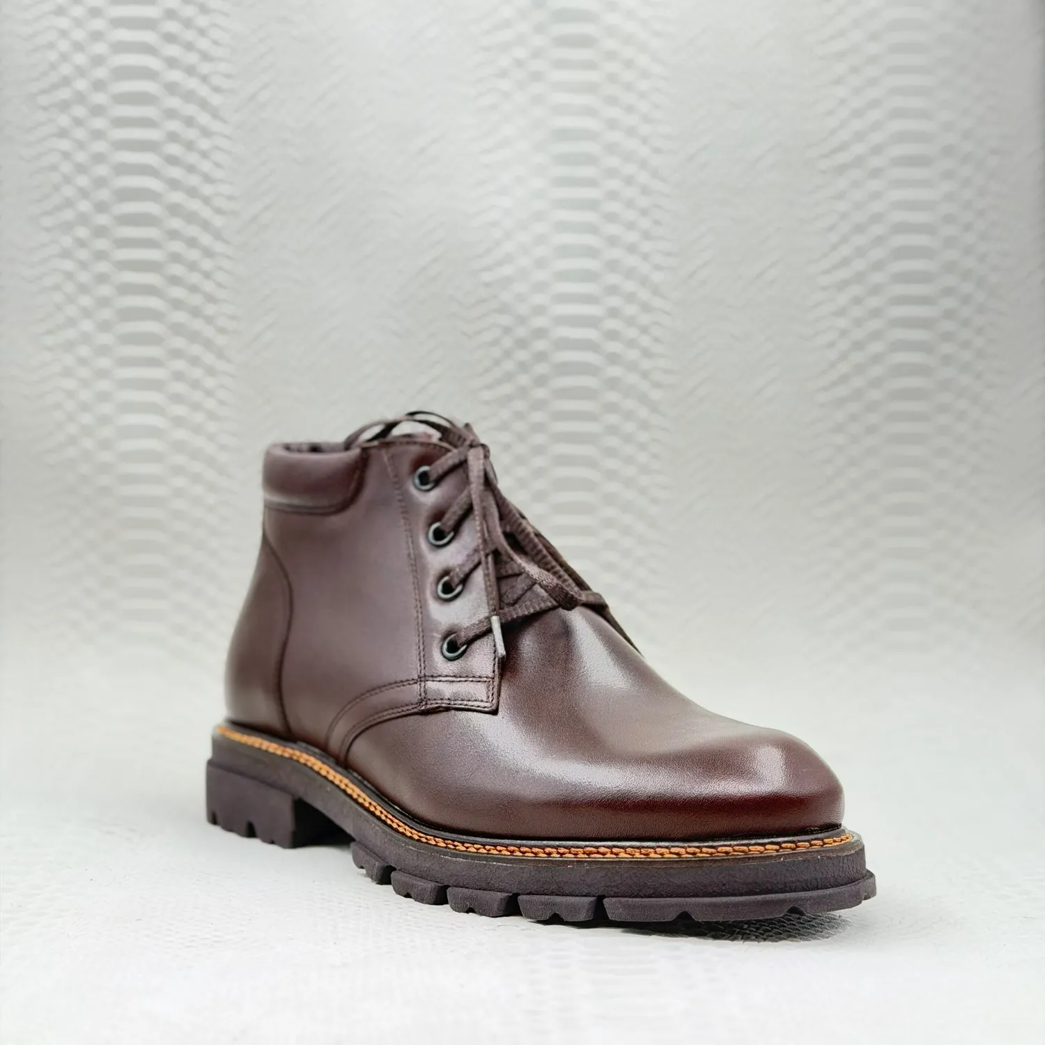 Lucas Shoes 390 ghete barbati maro piele naturala