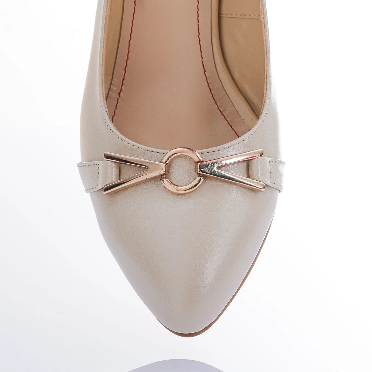 Catinca Shoes A44 BS pantofi damă bej sidef piele